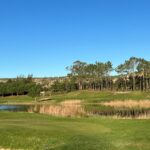 Donald Steel's design of the Bom Sucesso Resort Golf Course showcasing expansive grassland and meadow areas with a well-maintained golf course layout.