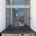 Eduardo Souto de Moura's Department of Geo-sciences at the University of Aveiro showcasing a modern design with a composite material structure, extensive use of metal and glass for daylighting, and aluminum elements.