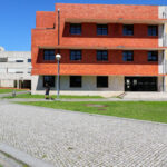 José Maria Lopo Prata's Department of Education at the University of Aveiro showcasing Brutalist architecture with concrete structures, composite materials, and urban design elements.