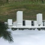 Manuel Aires Mateus's 7 Row Houses at Bom Sucesso Resort showcasing minimalist design with a plain land lot setting.