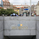 Álvaro Siza Vieira’s Estação de Metro São Bento showcasing a minimalist concrete structure with composite material elements and clean geometric lines.