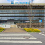 Carlos Prata and Nuno Barbosa’s design of Instituto CUF showcasing a commercial headquarters with composite material façade, engineered shading elements, and extensive daylighting features.