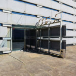 Eduardo Souto de Moura’s Edifício Burgo headquarters showcasing a sleek composite material façade with aluminium and steel elements and modern metal structural assemblies.