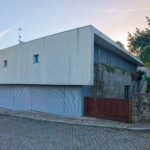 House 1 to 6 designed by Jean Pierre Porcher, Joaquim Oliveira, and Albino Freitas showcasing modern composite material and concrete construction with clean lines and minimalist structural elements.