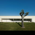 Nuno Brandao Costa’s 7 Houses in Óbidos at Bom Sucesso Resort showcasing composite material and concrete construction with innovative shading elements and daylighting design.