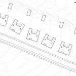 Nuno Graça Moura’s architectural diagram of the 5 Unbuilt Villas from the Unrealized Phase 3 of Bom Sucesso Resort, highlighting conceptual layouts and structural assemblies.