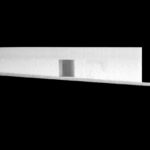 Nuno Graça Moura’s design for the 5 Unbuilt Villas of the Unrealized Phase 3 of Bom Sucesso Resort showcasing minimalist white composite material structures with clean lines and monochrome concrete elements in black and white photography.