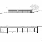 Nuno Graça Moura’s schematic line art of the 8 Villas at Bom Sucesso Resort showcasing detailed architectural diagrams and technical design elements.