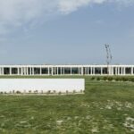 Nuno Graça Moura’s Bar Code 2 - 12 Row Houses at Bom Sucesso Resort showcasing a minimalist design with clean lines and uniform façades.