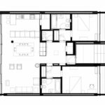 Nuno Graça Moura’s Bar Code 2 - 12 Row Houses at Bom Sucesso Resort showcasing a detailed architectural plan with precise technical drawings and layout diagrams.