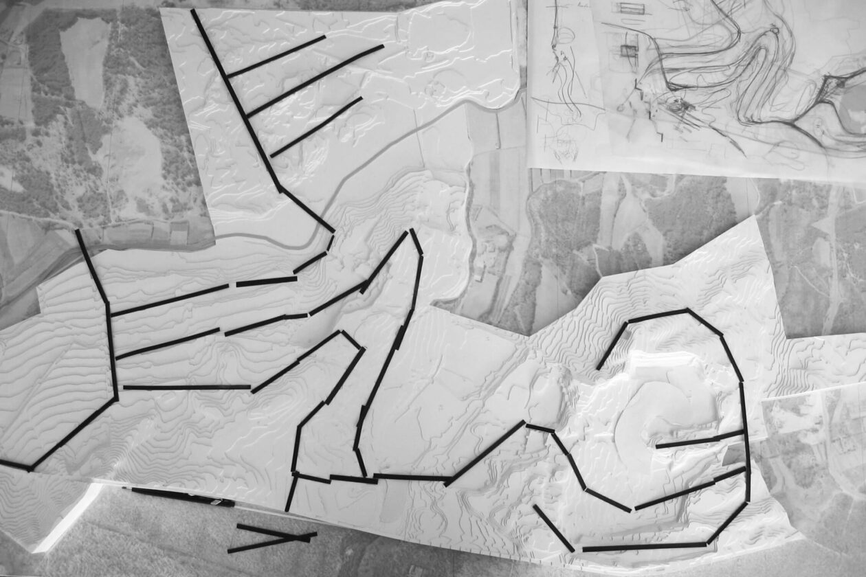 Urban Plan draft 11 Unbuilt Row Houses of the Unrealized Phase 4 of Bom Sucesso Resort