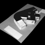 Atelier dos Remédios, Madalena Cardoso de Menezes, and Francisco Teixeira Bastos' monochrome architectural plan for Casa R, Unbuilt Phase 3 of Bom Sucesso Resort, showcasing detailed grey, black, and white structural layouts.
