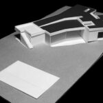 Atelier dos Remédios, Madalena Cardoso de Menezes, and Francisco Teixeira Bastos’ design for Casa Bac, Unbuilt Phase 3 of Bom Sucesso Resort, showcasing a modern composite material structure with a detailed architectural plan.