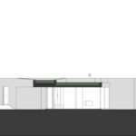 Atelier dos Remédios, Madalena Cardoso de Menezes, and Francisco Teixeira Bastos’ design for Casa Bac, Unbuilt Phase 3 of Bom Sucesso Resort, showcasing a modern structure with clean lines, expansive glass façades, and integrated natural elements.