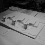 Josep Llinás’s House Model 2 showcasing a detailed floor plan and scale model with clear design elements and architectural diagrams.