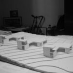 Josep Llinás’s House Model 2 scale model showcasing a detailed architectural plan with clean lines and structural assemblies.