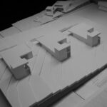 Josep Llinás’s House Model 2 showcasing a detailed 3D scale model with visible floor plans and architectural design elements.