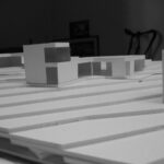 Josep Llinás’s House Model 2 showcasing a detailed 3D scale model with visible floor plans and structural design elements.