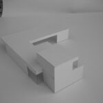 Josep Llinás’s House Model 2 showcasing a modern residential design with a clear architectural plan emphasizing clean lines and open spatial arrangements.