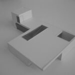 Josep Llinás’s House Model 2 showcasing a modern plan layout with clean lines and open spaces.