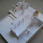 Josep Llinás’s House Model 3 floor plan showcasing a detailed layout of rooms and structural elements with clear divisions and annotations.