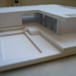 Josep Llinás’s House Model 3 showcasing a detailed scale model with visible floor plans and architectural layout elements.