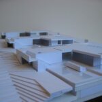 Josep Llinás’s House Model 3 showcasing a detailed scale model with composite material elements highlighting the architectural design and project plan.