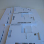 Josep Llinás’s House Model 3 scale model made of plastic, showcasing the architectural plan and structural layout of the project.