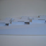 Josep Llinás’s House Model 3 showcasing a detailed scale model with transparent elements highlighting the floor plan and architectural design.