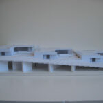 Josep Llinás’s House Model 3 scale model showcasing detailed engineering and design plans with visible structural assemblies and architectural elements.