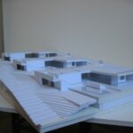 Josep Llinás’s House Model 3 showcasing a detailed scale model with composite material construction and a clear architectural plan.