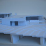 Josep Llinás’s House Model 3 showcasing a detailed scale model with composite materials highlighting structural engineering and modern architectural design elements.