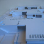 Josep Llinás’s House Model 3 scale model showcasing a detailed floor plan made from composite materials with clear architectural project elements.