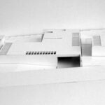 Josep Llinás’s House Model 3 showcasing a modern design with clean lines, large glass windows, and a minimalist structural assembly.
