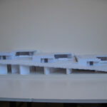 Josep Llinás’s House Model 3 scale model showcasing detailed engineering and design plans with visible structural assemblies and architectural elements.