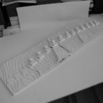 Josep Llinás’s unrealized House Model 220 for Bom Sucesso Resort showcasing a detailed architectural model with clean lines and modern design elements.