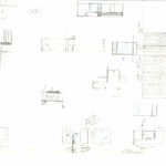 Technical drawing by Josep Llinás depicting a schematic plan with detailed line art and architectural sketch elements.