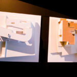 Atelier dos Remédios, Madalena Cardoso de Menezes and Francisco Teixeira Bastos’ design of the 10 Architectural "Casa O" Villas, Lot 127, showcasing modern villa structures with clean lines, shadowed façades, and integrated graphic design elements.