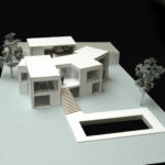 David Chipperfield’s 4 Architectural Villas, Lot 329 scale model showcasing the detailed plan and layout of the modern villa project.