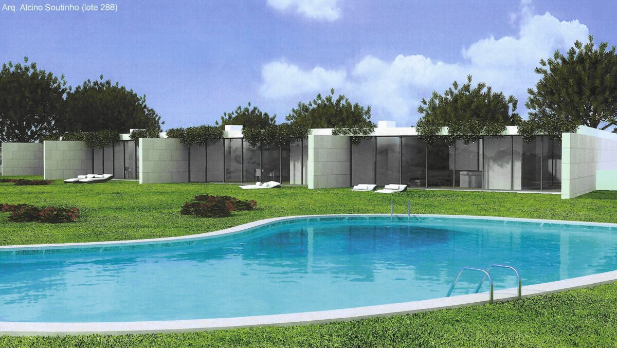 28 Unfinished Architectural Townhouses, Lot 288, Óbidos Bom Sucesso Resort Architecture, Alcino Soutinho