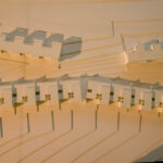 Atelier dos Remédios, Madalena Cardoso de Menezes, and Francisco Teixeira Bastos’ schematic design of the 18 Red Architectural Townhouses, Lot 215, showcasing detailed plans and technical drawings of the townhouse layouts and structural assemblies.