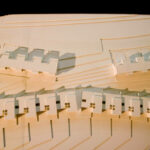 Atelier dos Remédios, Madalena Cardoso de Menezes, and Francisco Teixeira Bastos’ schematic design of 18 Red Architectural Townhouses, Lot 215, showcasing detailed plans and technical drawings of townhouse layouts and structural assemblies.