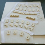 Atelier dos Remédios, Madalena Cardoso de Menezes and Francisco Teixeira Bastos’ scale model of the 10 Architectural "Casa O" Villas, Lot 127, showcasing detailed plastic assemblies and modern villa design elements.