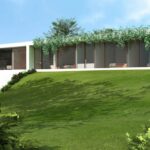 Eduardo Souto de Moura’s 10 Architectural "Hilltop" Villas, Lot 113, showcasing modern villas with landscaped gardens, expansive lawns, and minimalist villa structures integrated into a hilltop estate.