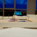 Carrilho da Graça’s 14 Architectural Villas, Lot 190, showcasing a detailed scale model with transparent floor plans and design elements highlighting spatial organization and project layout.